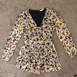 LUSH Nordstrom sunflower romper